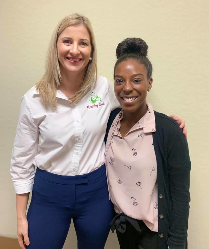 Latesha Neal (right) has recently joined the Healthy Start team. Pictured with her is executive director Andrea Medellin.